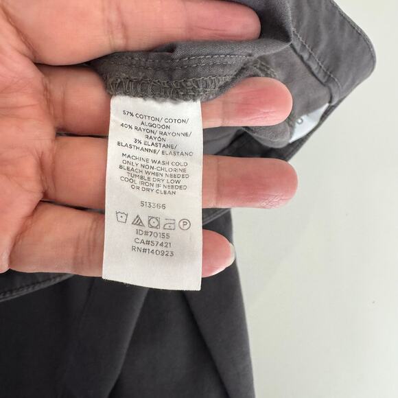 Loft Mid Rise Gray Skinny Pants Size 28/6 - Picture 9 of 9